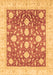 Machine Washable Oriental Brown Traditional Rug, wshabs3831brn