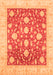 Machine Washable Oriental Orange Traditional Area Rugs, wshabs3831org