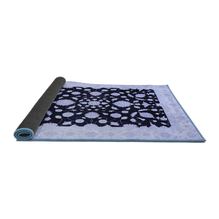 Sideview of Oriental Blue Traditional Rug, abs3832blu