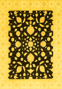 Oriental Yellow Traditional Rug, abs3832yw