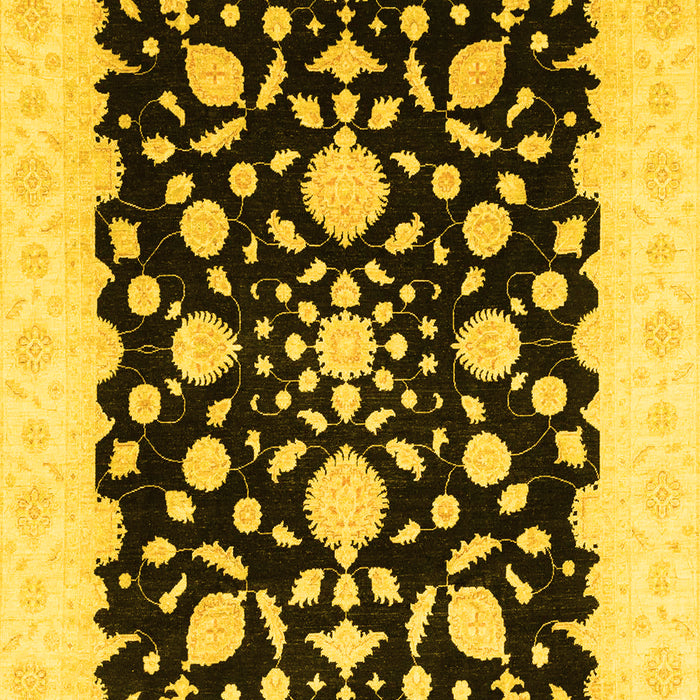Oriental Yellow Traditional Rug, abs3832yw