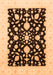 Oriental Orange Traditional Rug, abs3832org