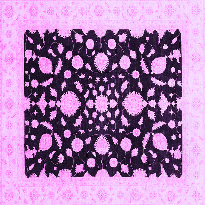 Square Oriental Purple Traditional Rug, abs3832pur