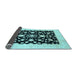 Sideview of Oriental Light Blue Traditional Rug, abs3832lblu