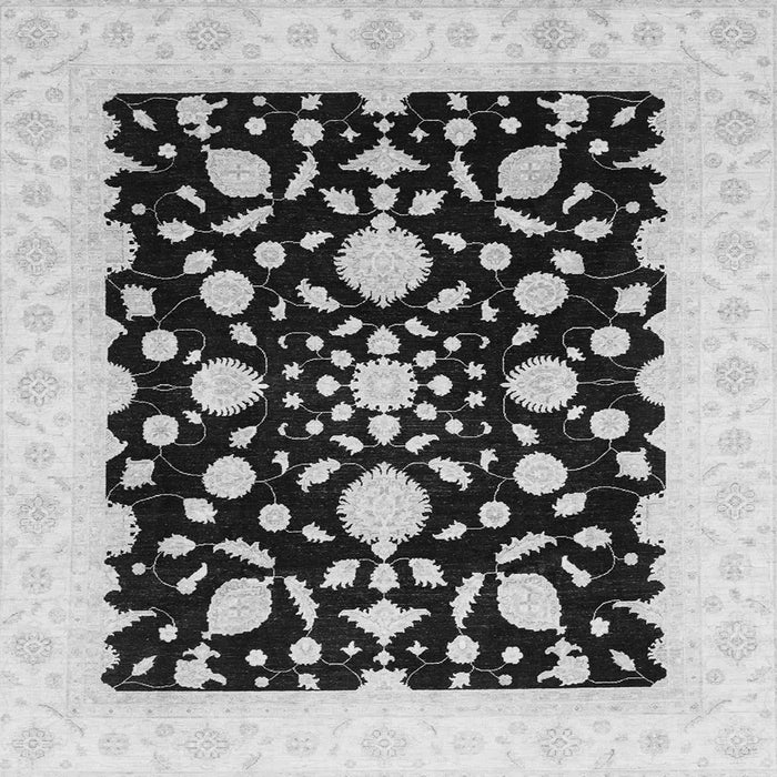 Square Oriental Gray Traditional Rug, abs3832gry