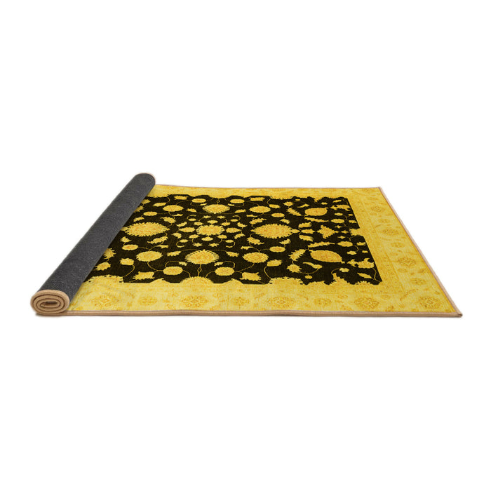 Sideview of Oriental Yellow Traditional Rug, abs3832yw