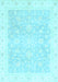 Oriental Light Blue Traditional Rug, abs3833lblu