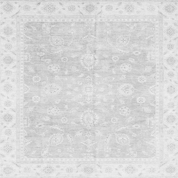 Square Machine Washable Oriental Gray Traditional Rug, wshabs3833gry