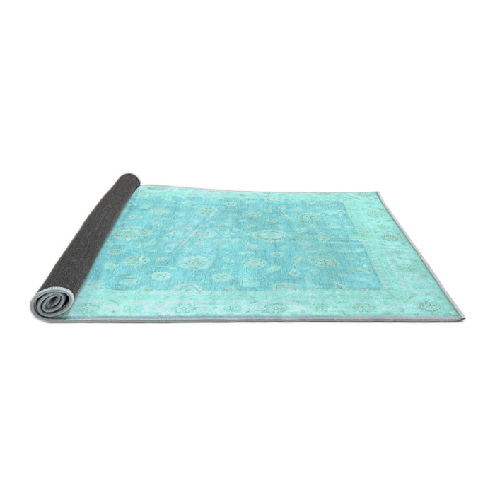 Sideview of Oriental Light Blue Traditional Rug, abs3833lblu