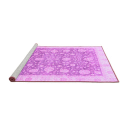 Sideview of Machine Washable Oriental Purple Traditional Area Rugs, wshabs3834pur
