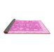 Sideview of Oriental Pink Traditional Rug, abs3834pnk