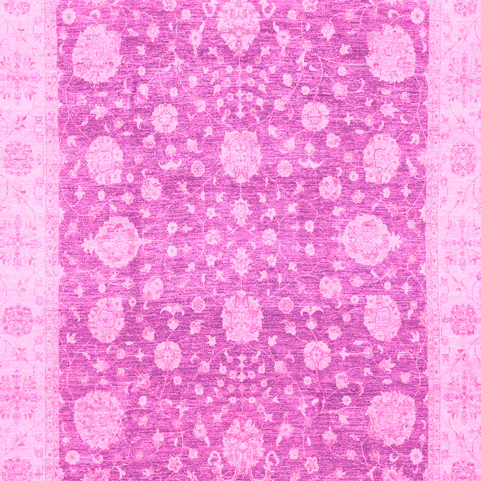 Machine Washable Oriental Pink Traditional Rug, wshabs3834pnk