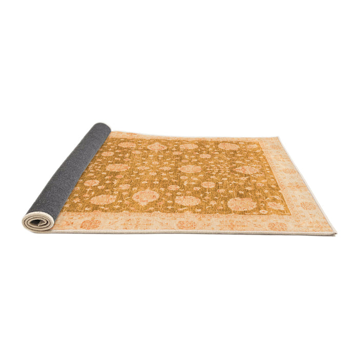 Sideview of Oriental Orange Traditional Rug, abs3834org