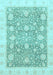 Oriental Light Blue Traditional Rug, abs3834lblu