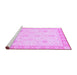 Sideview of Machine Washable Abstract Purple Modern Area Rugs, wshabs3835pur