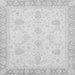 Square Abstract Gray Modern Rug, abs3835gry