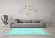 Machine Washable Abstract Light Blue Modern Rug in a Living Room, wshabs3835lblu