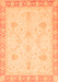 Machine Washable Abstract Orange Modern Area Rugs, wshabs3835org