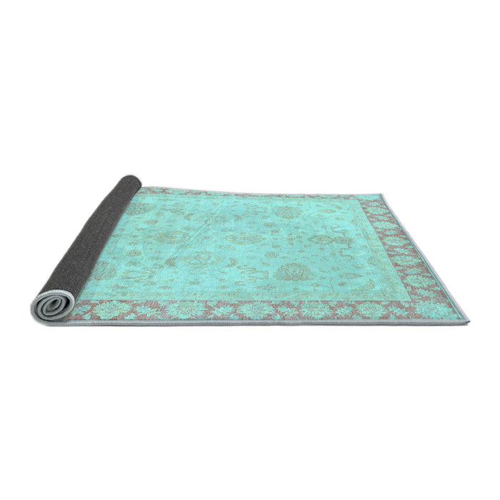 Sideview of Abstract Light Blue Modern Rug, abs3835lblu