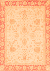 Abstract Orange Modern Rug, abs3835org