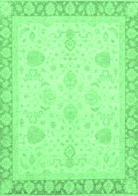 Abstract Emerald Green Modern Rug, abs3835emgrn