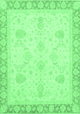 Abstract Emerald Green Modern Rug, abs3835emgrn