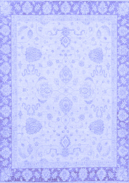 Abstract Blue Modern Rug, abs3835blu