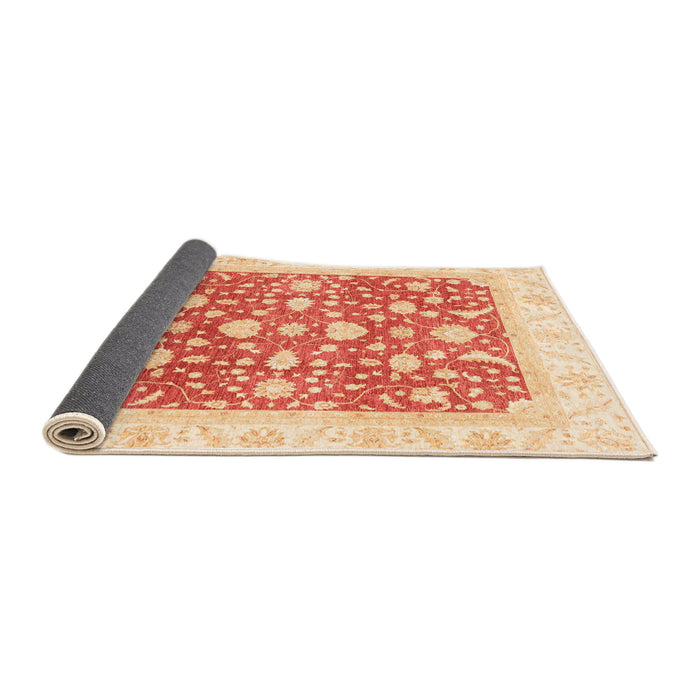 Sideview of Abstract Bright Orange Modern Rug, abs3836