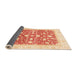 Sideview of Abstract Bright Orange Modern Rug, abs3836