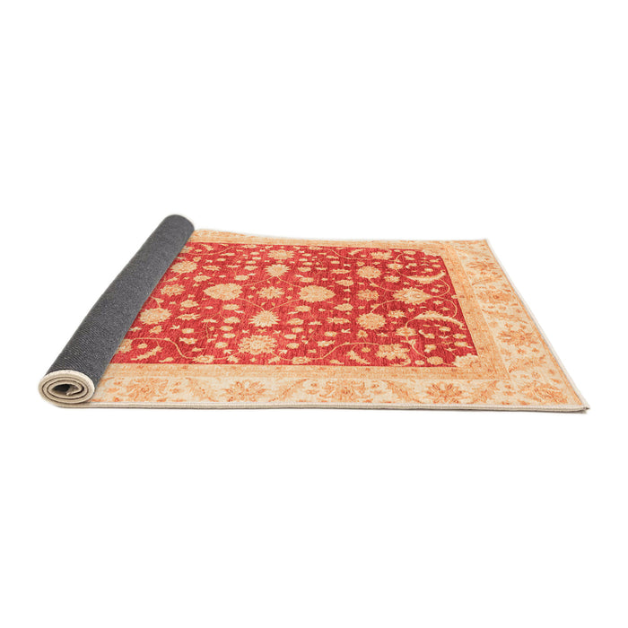 Sideview of Abstract Orange Modern Rug, abs3836org