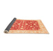 Sideview of Abstract Orange Modern Rug, abs3836org