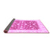 Sideview of Abstract Purple Modern Rug, abs3836pur