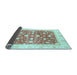 Sideview of Abstract Light Blue Modern Rug, abs3836lblu