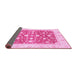 Sideview of Abstract Pink Modern Rug, abs3836pnk