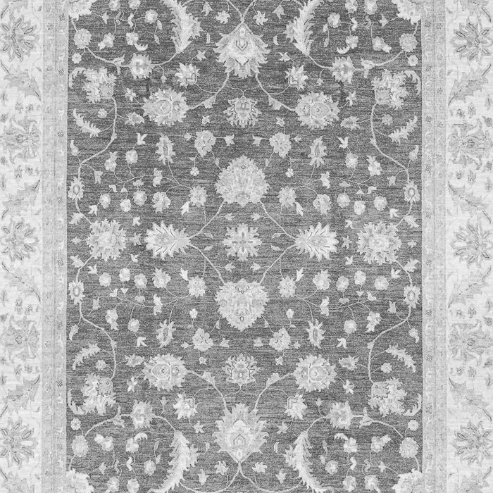 Machine Washable Abstract Gray Modern Rug, wshabs3836gry