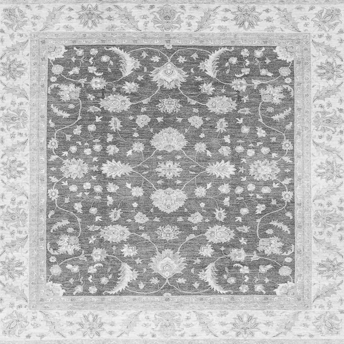 Square Machine Washable Abstract Gray Modern Rug, wshabs3836gry