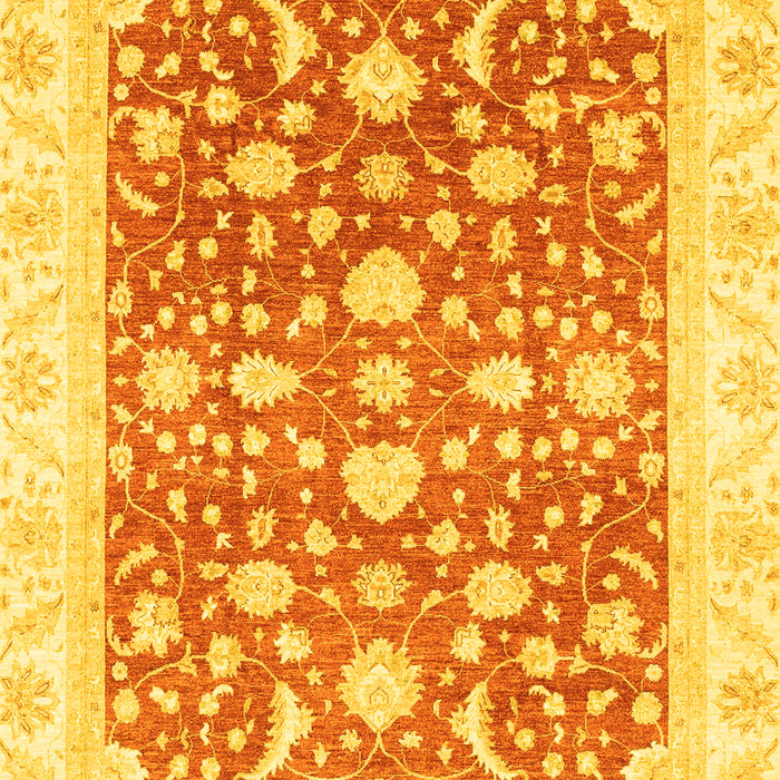 Machine Washable Abstract Yellow Modern Rug, wshabs3836yw