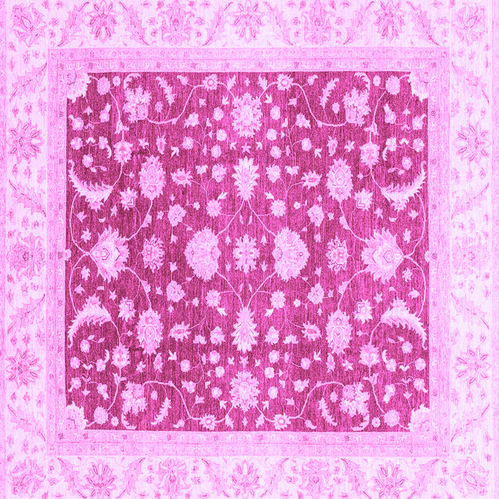 Square Machine Washable Abstract Purple Modern Area Rugs, wshabs3836pur