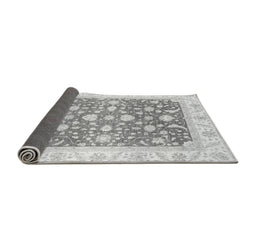 Sideview of Abstract Gray Modern Rug, abs3836gry