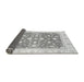 Sideview of Abstract Gray Modern Rug, abs3836gry