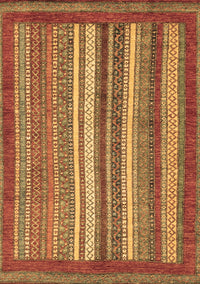 Abstract Brown Modern Rug, abs3837brn