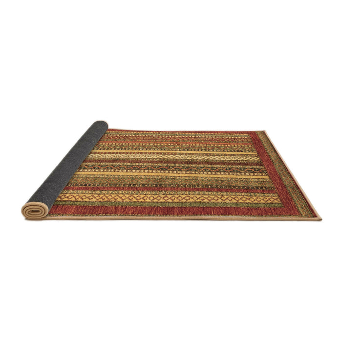 Sideview of Abstract Brown Modern Rug, abs3837brn