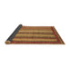 Sideview of Abstract Brown Modern Rug, abs3837brn