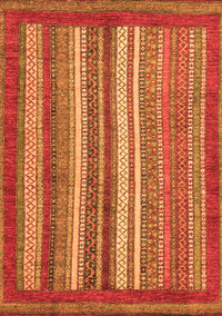 Abstract Orange Modern Rug, abs3837org