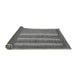 Sideview of Abstract Gray Modern Rug, abs3837gry