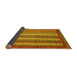 Sideview of Abstract Yellow Modern Rug, abs3837yw