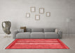 Modern Red Washable Rugs