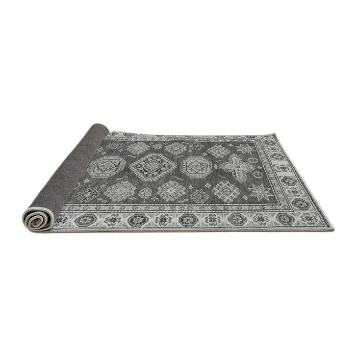 Sideview of Abstract Gray Modern Rug, abs3838gry