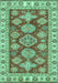 Machine Washable Abstract Turquoise Modern Area Rugs, wshabs3838turq