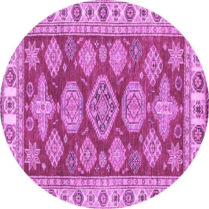 Round Machine Washable Abstract Purple Modern Area Rugs, wshabs3838pur